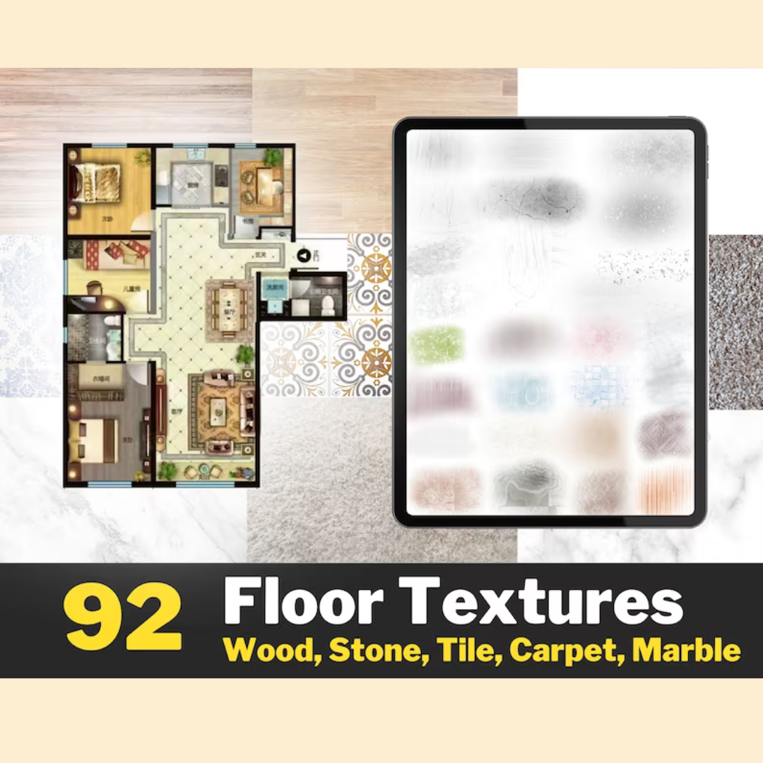 740+ Procreate Interior Design Bundle