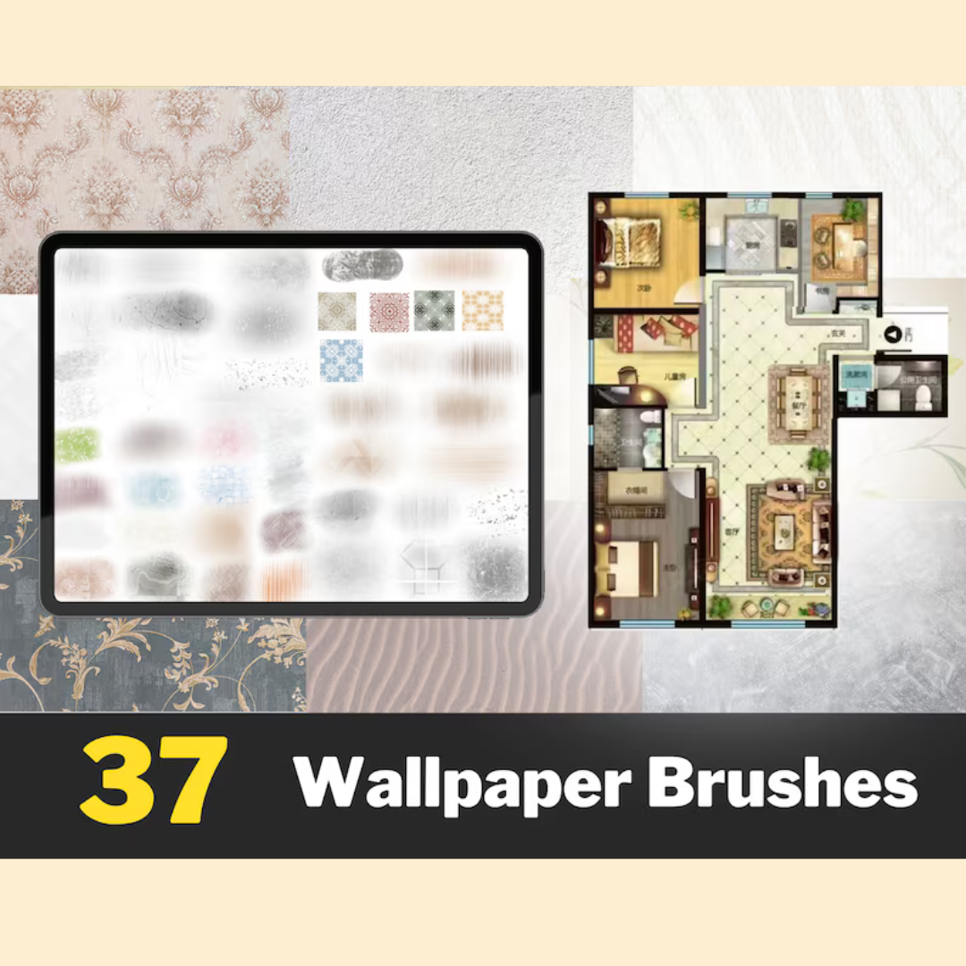 740+ Procreate Interior Design Bundle